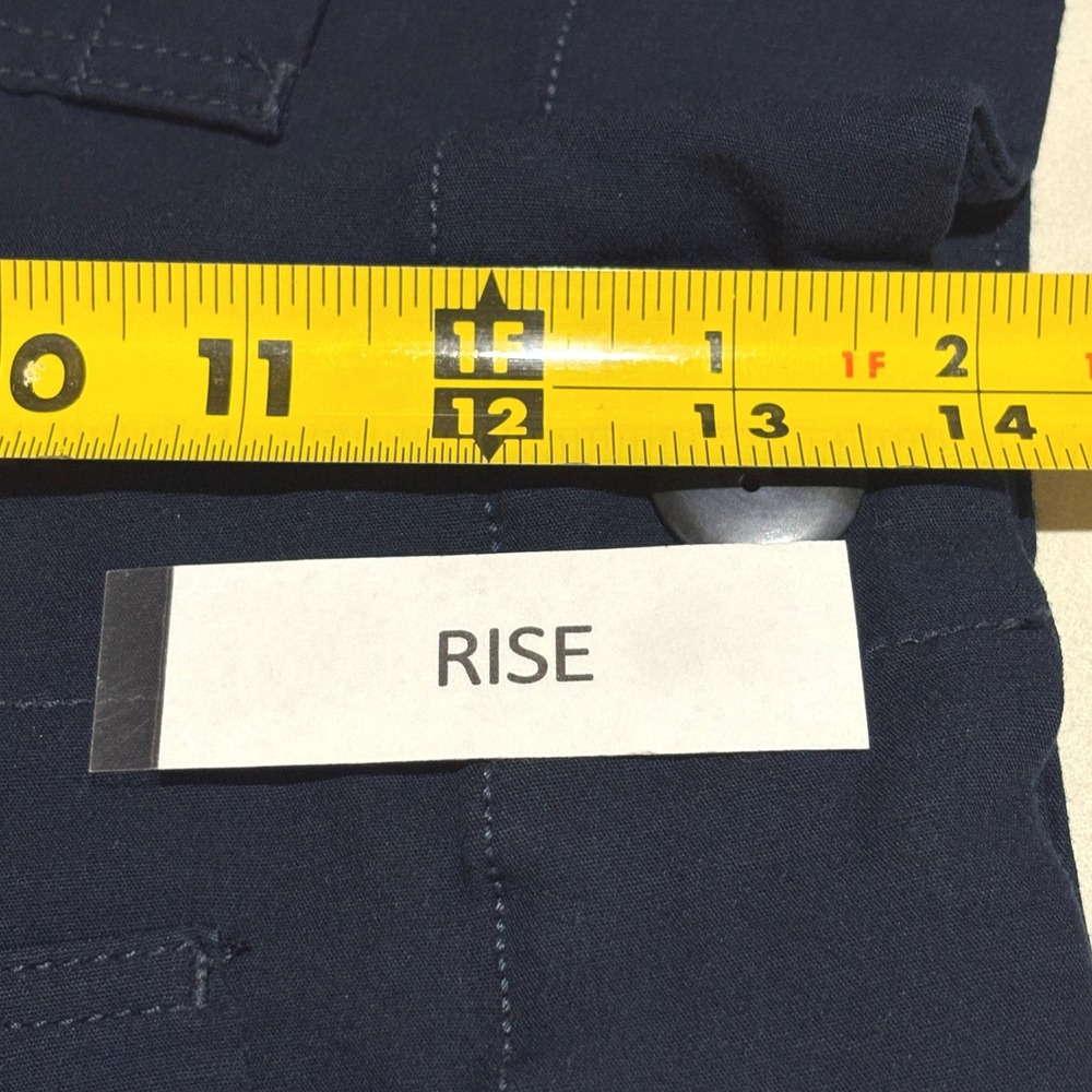 Maeve Anthro. Colette Wide Leg Crop Pants 31 x 25 Navy Preppy Nautical Academia - Picture 7 of 11
